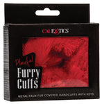 Playful Furry Cuffs-Red