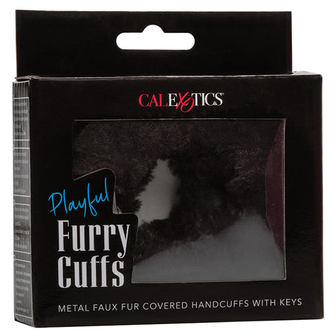 Playful Furry Cuffs-Black