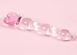 Glas 8" Sweetheart Glass Dildo-Pink /Clear